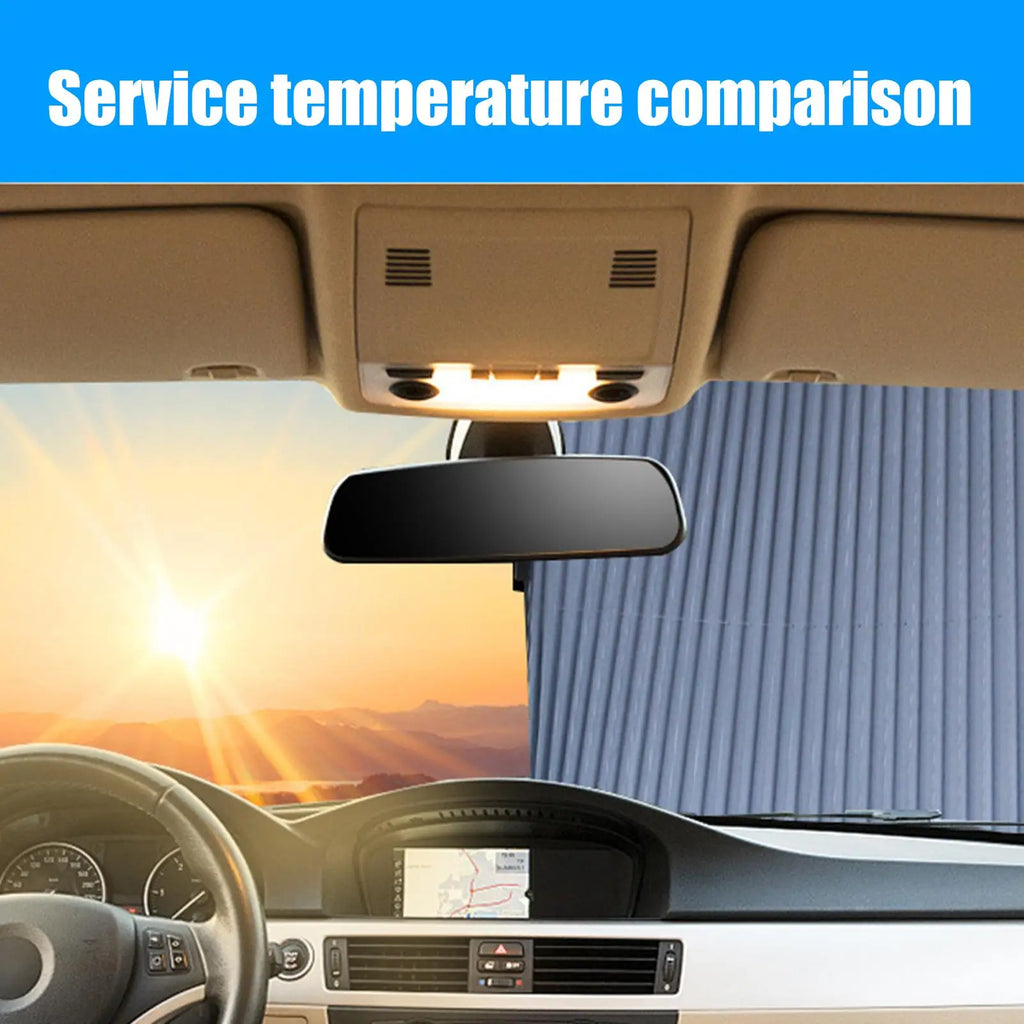 Retractable Windshield Sun Shade | UV Protection Car Curtain Car Sun Shade Axl