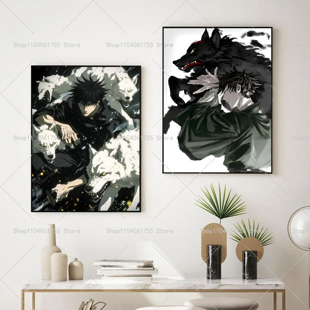 Anime Megumi Wall Poster – Self-Adhesive Waterproof Sticker Anime Wall Poster Axl