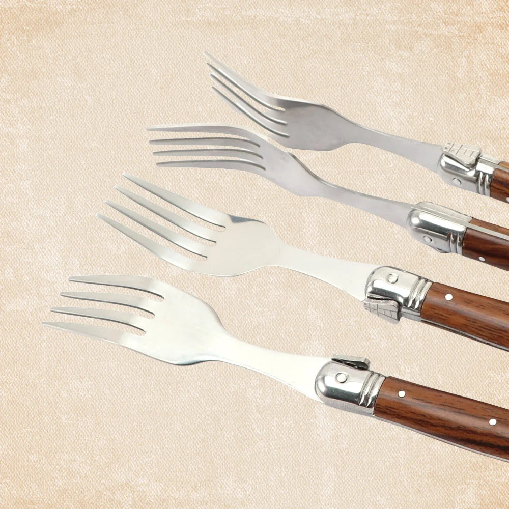 Serrated Steak Knife & Fork Set – Stainless Steel Cutlery Set Steak Knife Set Axl