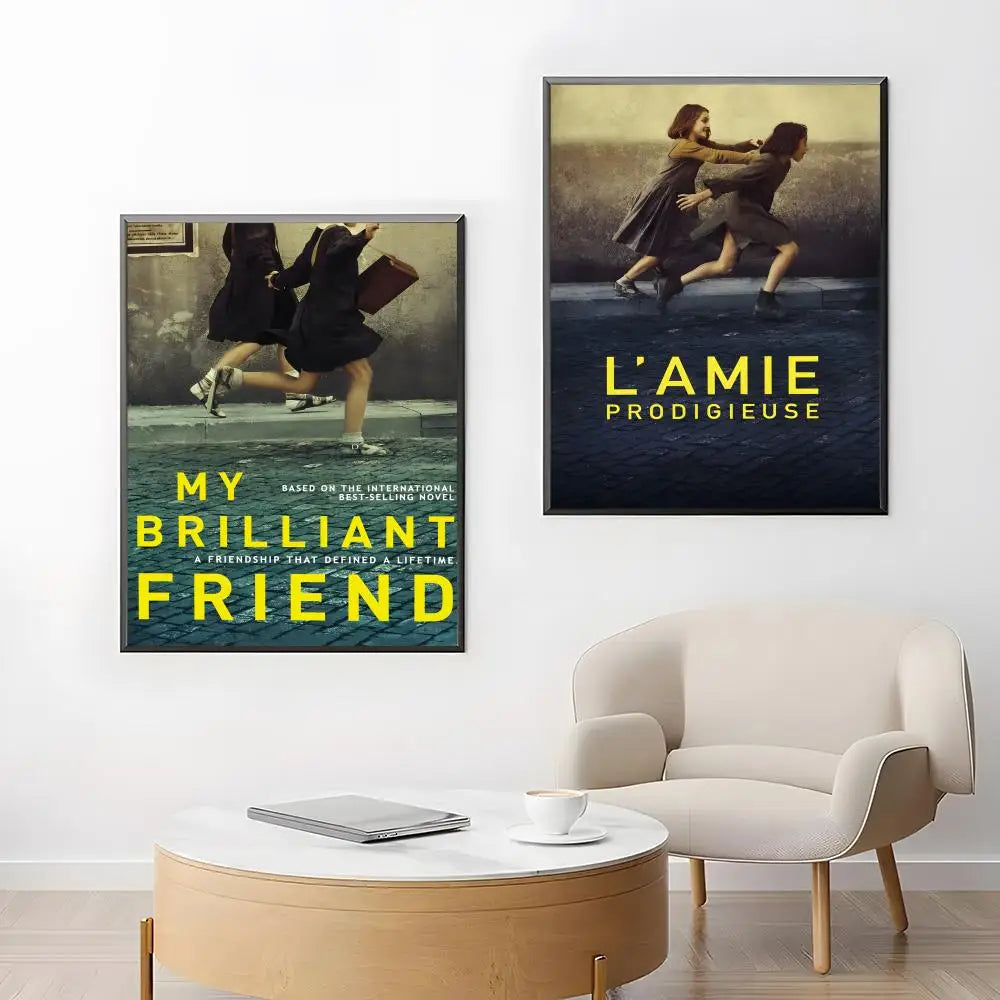 My Brilliant Friend TV Poster – Self-Adhesive Wall Sticker Wall Art Poster Axl