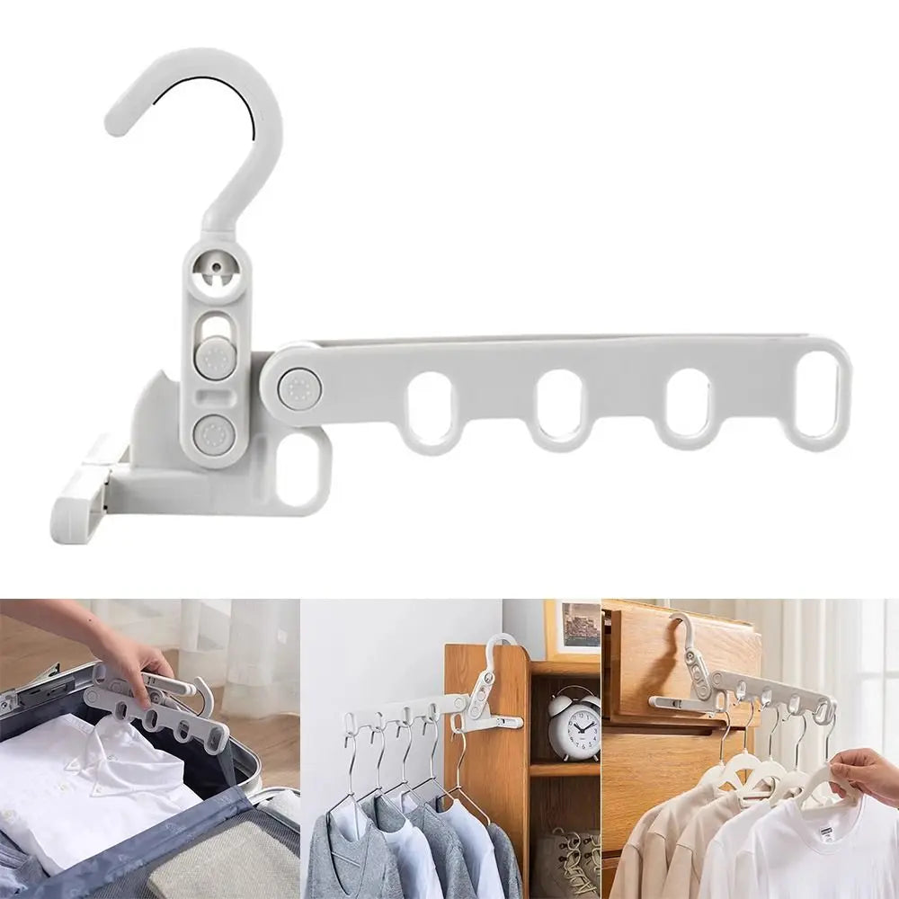 Foldable Travel Clothes Drying Rack – 5-Hole Hook Foldable Drying Rack Axl