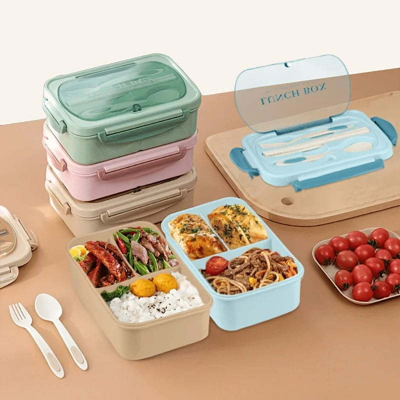Partitioned Thermal Lunch Box – Microwave Safe, 3 Colors Thermal Lunch Box Axl