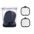 KEMORELA 2-in-1 Fruit & Vegetable Slicer Cup | Dicer & Storage Vegetable Slicer Cup Axl Black