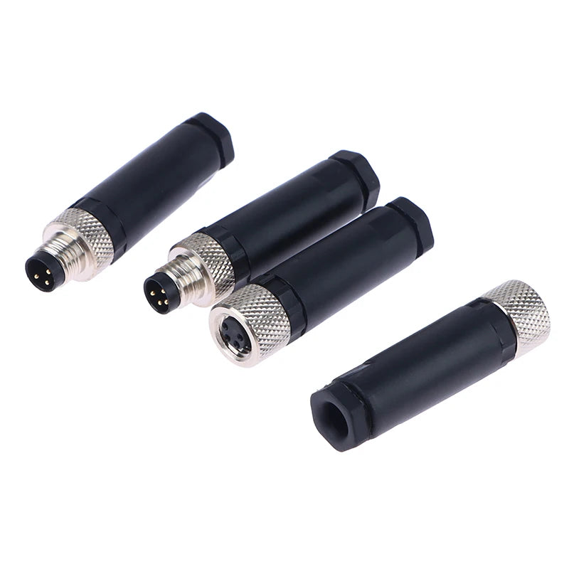 M8 Waterproof Sensor Connector – 3 & 4 Pin Male Female Plug Sensor Connector Axl