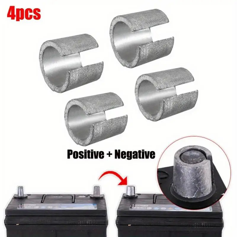 4-Piece Battery Terminal Adapter Set – Post Shims & Converters Battery Terminal Adapter Axl