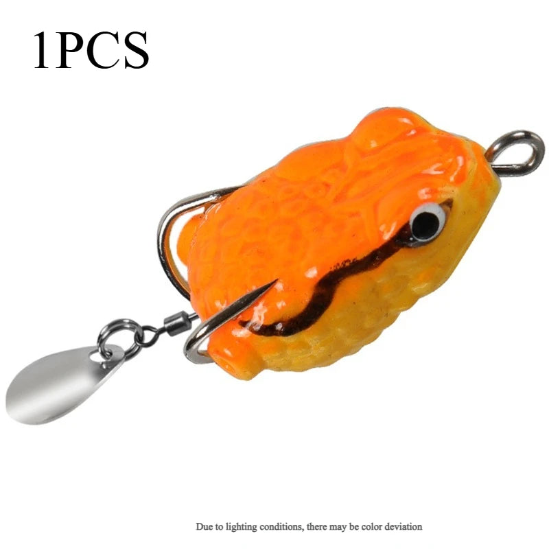Mini Bullfrog Soft Fishing Lure 2.5cm 3g – Thai Frog Bait Soft Fishing Lure Axl 10-1PCS
