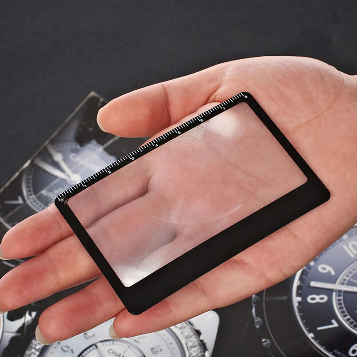Credit Card Magnifying Glass – 3x Pocket Lens for Reading Pocket Magnifying Lens Axl