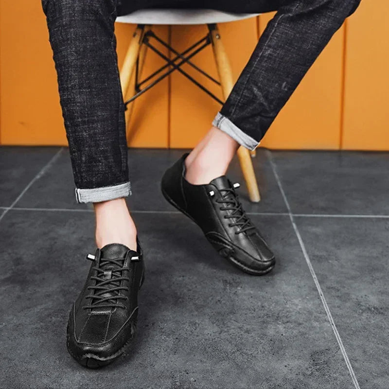 Men's Retro Driving Loafers – Breathable Casual Shoes | ZULIWAGN Men's Driving Loafers Axl
