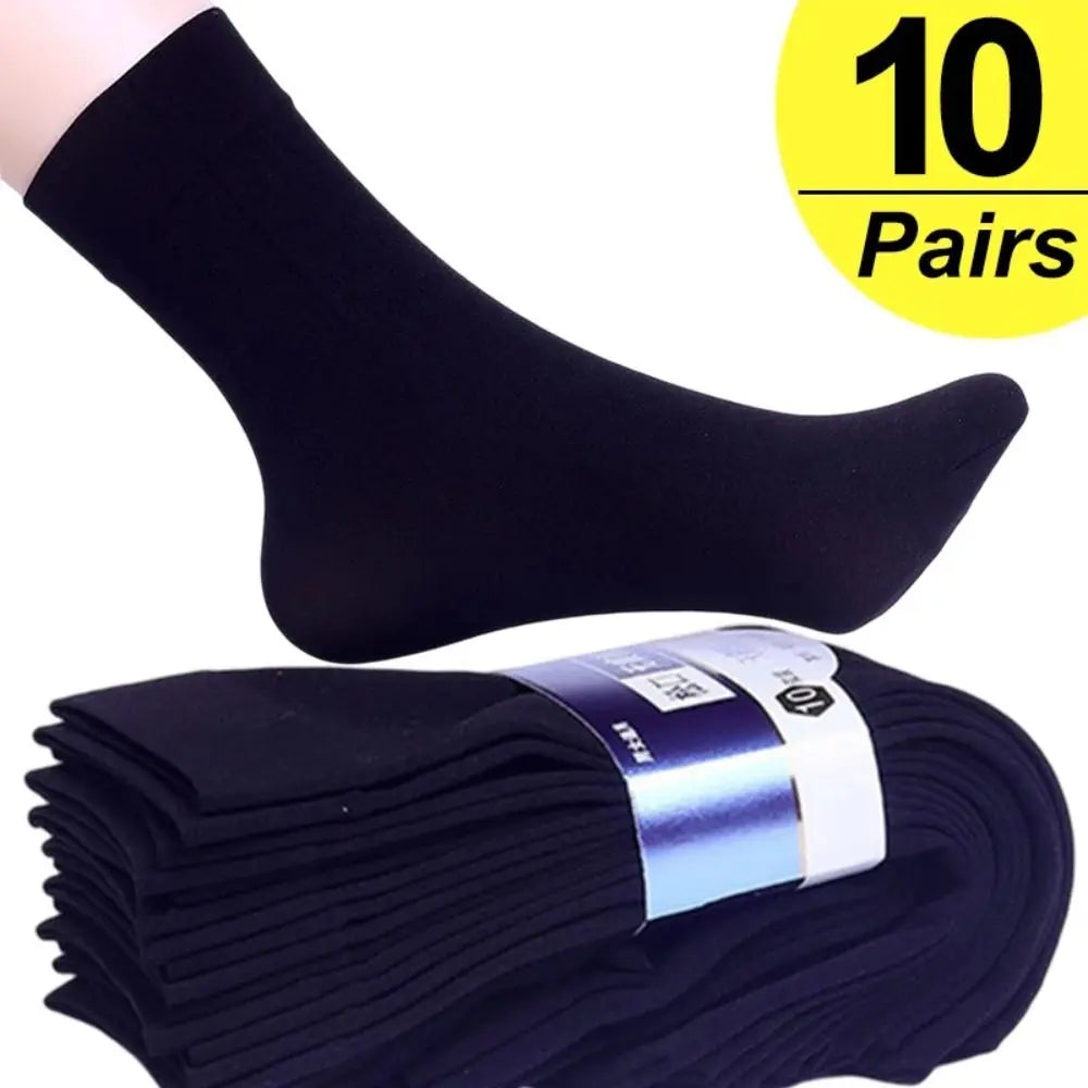 10 Pairs Men's Bamboo Fiber Ankle Socks – Ultra-Thin Breathable Men's Ankle Socks Axl