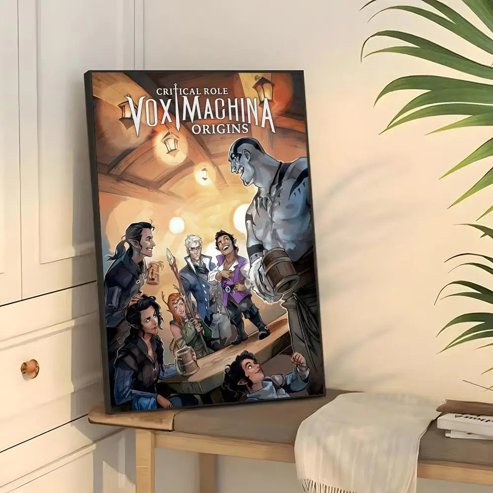 Legend of Vox Machina HD Poster Sticker – Self-Adhesive Wall Art Wall Art Poster Axl