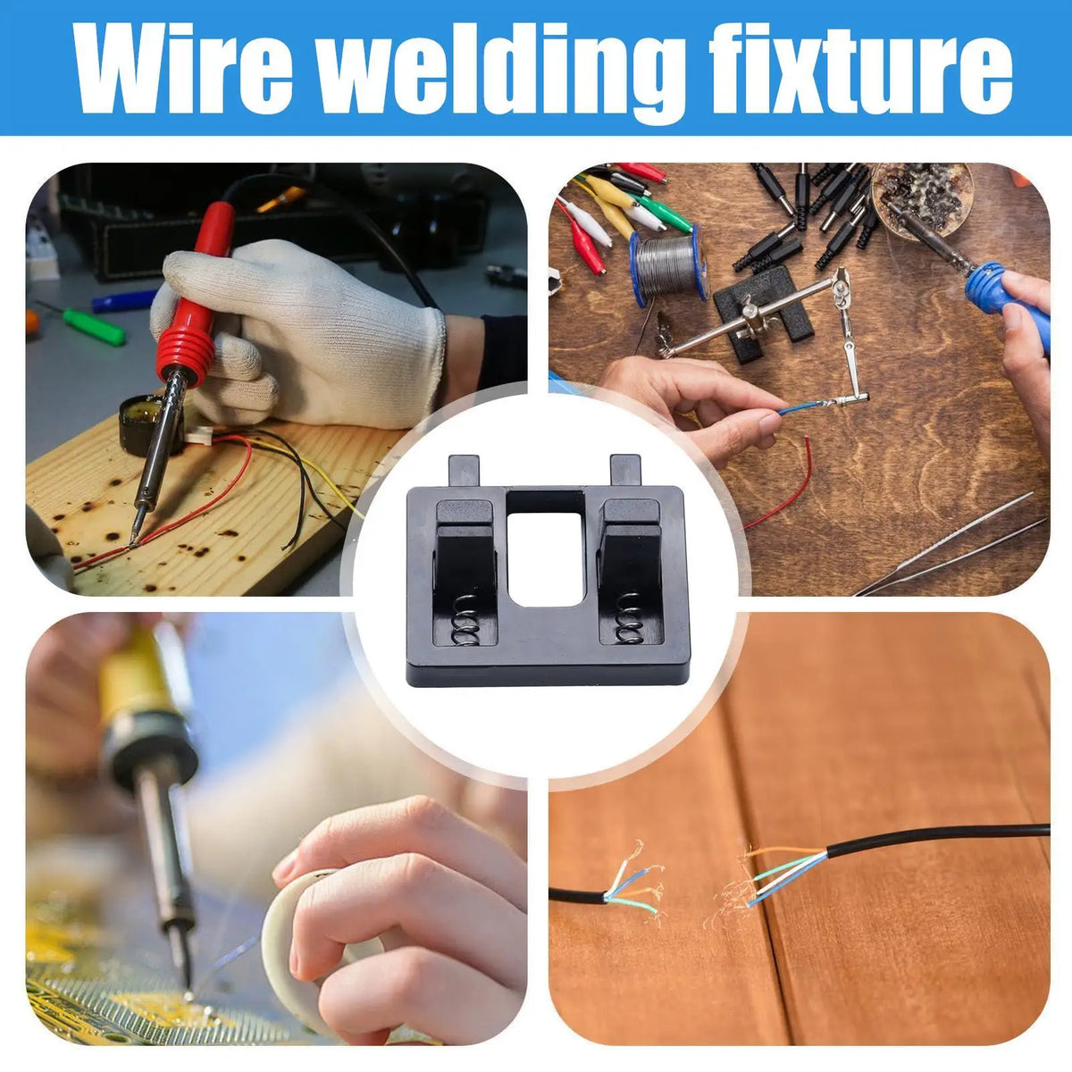 Electric Wire Soldering Clamp – Double-Clamp Welding Fixture Soldering Clamp Axl