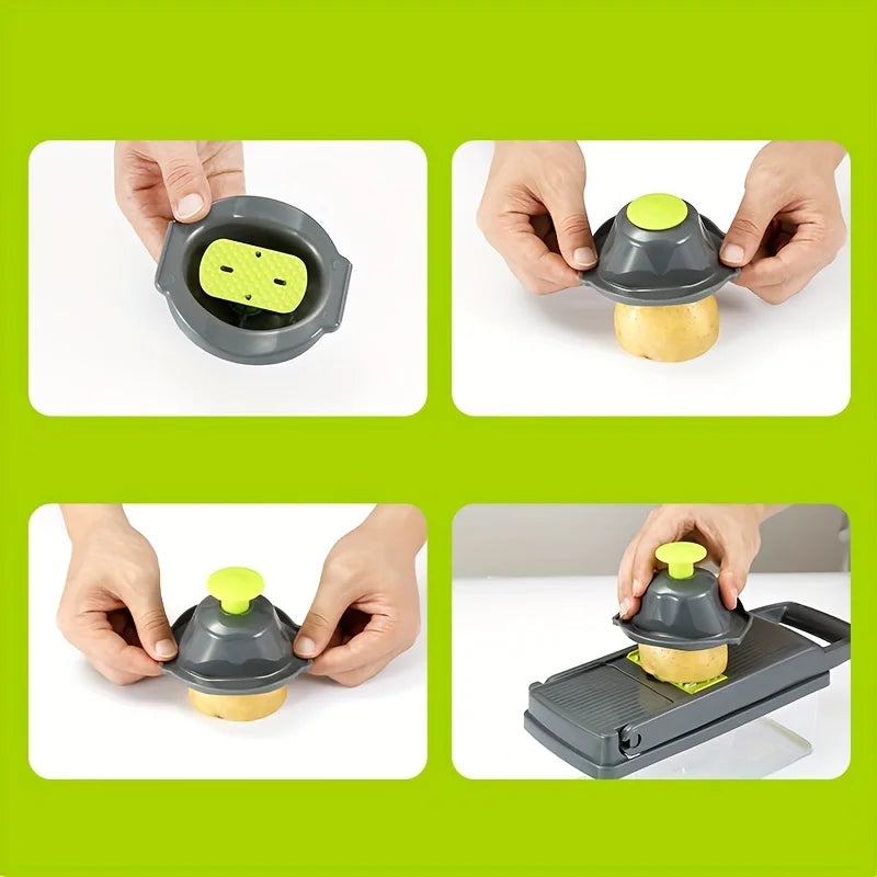 KEMORELA 14-in-1 Vegetable Chopper, Slicer & Dicer Vegetable Chopper Axl