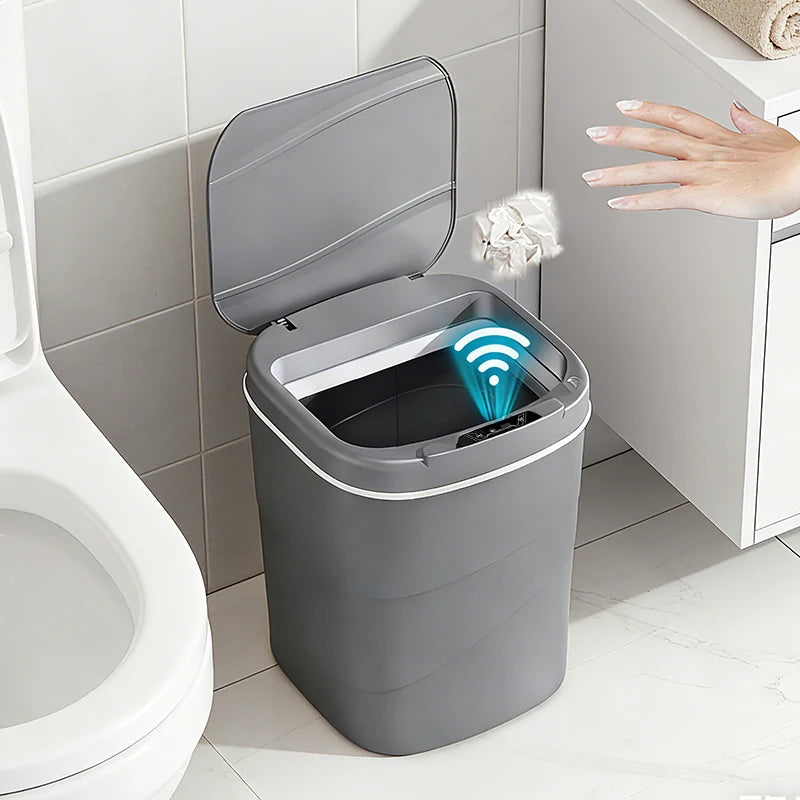 Smart Sensor Auto-Open Trash Can – Hands-Free Waste Bin Sensor Trash Can Axl