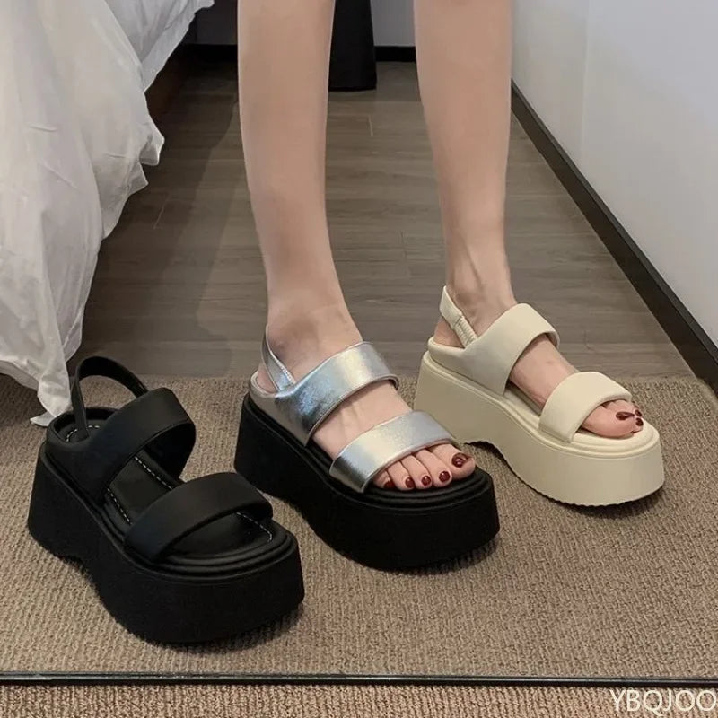 Women's Wedge Platform Sandals – Roman Beach Shoes Wedge Platform Sandals Axl