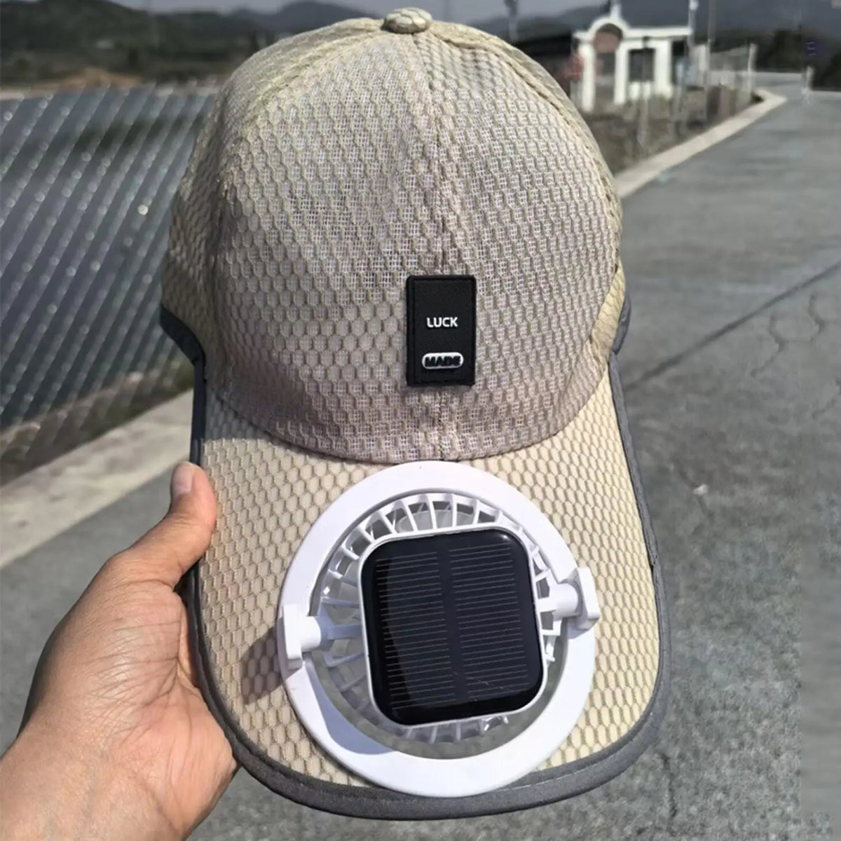 Solar Fan Cap – UV Protection Breathable Mesh Hat, USB & Solar Solar Fan Cap Axl