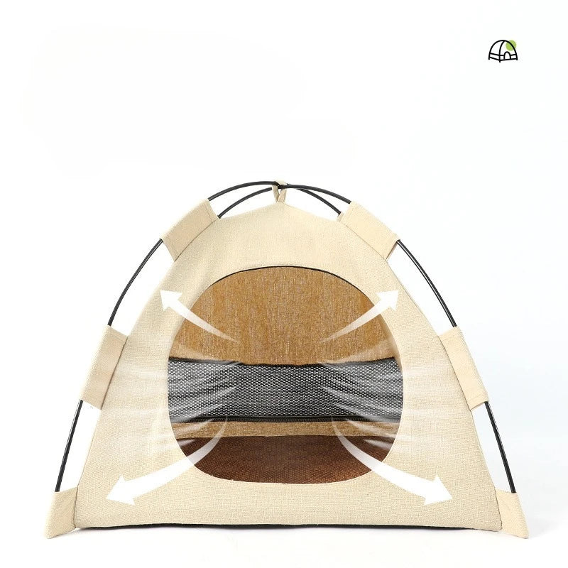 Foldable Pet Tent House – All-Season Cat & Dog Nest Foldable Pet Tent Axl
