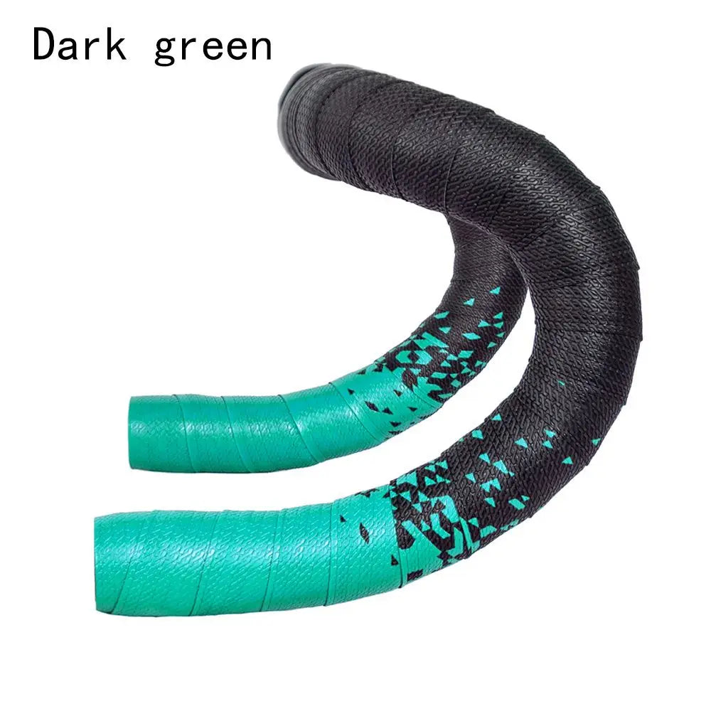 PU EVA Anti-Vibration Bicycle Handlebar Tape | Non-Slip Wrap Handlebar Tape Axl dark green