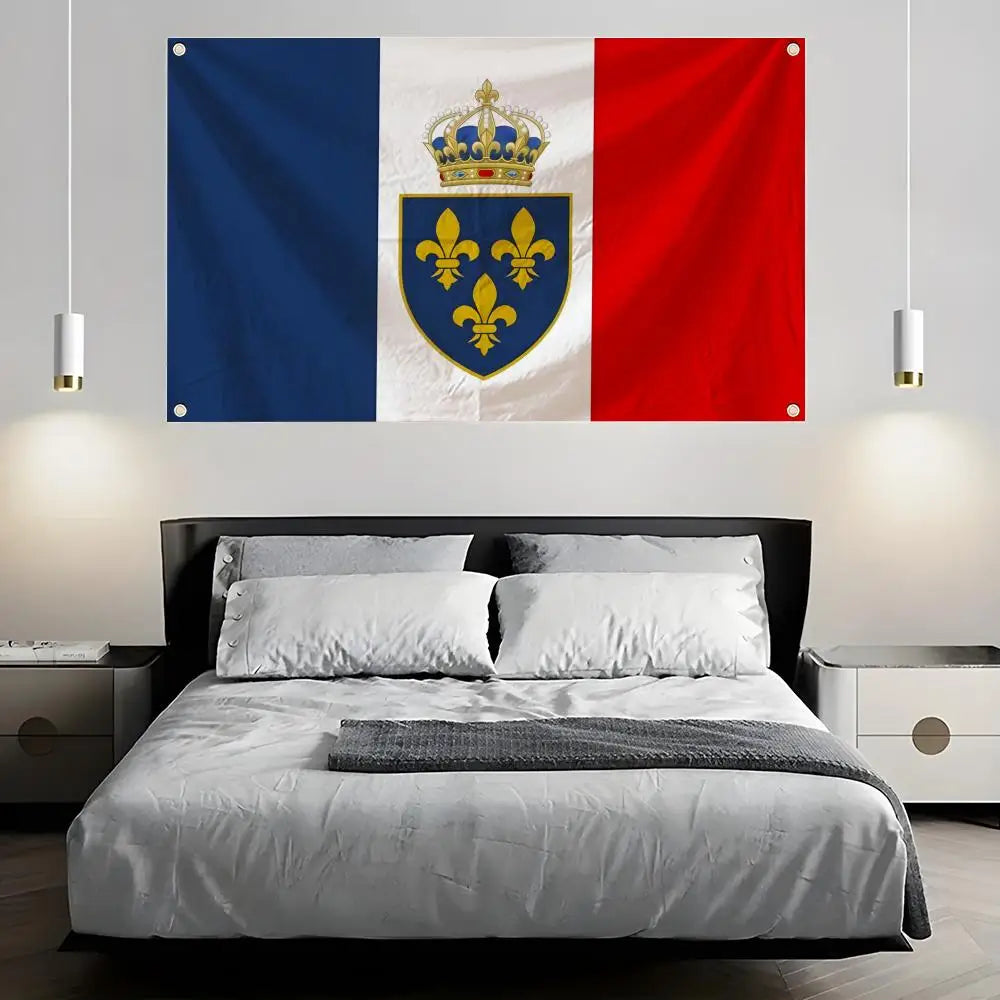 France Flag Banner – Indoor & Outdoor Wall Décor, 6 Sizes Flag Banner Axl