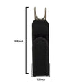 Buckleless Elastic Belt – Adjustable Metal Hook Invisible Waist Belt Elastic Waist Belt Axl Black