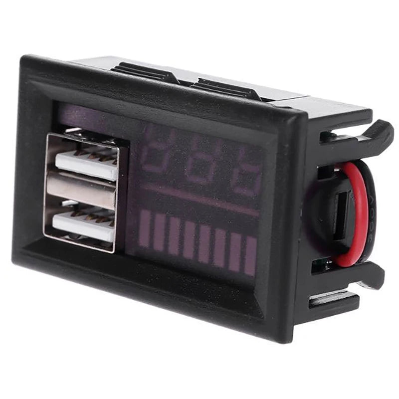 12V LED Digital Battery Voltmeter – Charge Level Indicator Battery Voltmeter Axl