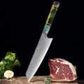 8-Inch Damascus Nakiri Chef Knife – 67-Layer VG10 Steel Damascus Kitchen Knife Axl 1PCS