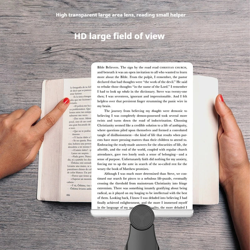 Hanging Neck Full Page Magnifying Glass 180x120mm Acrylic Neck Magnifying Glass Axl