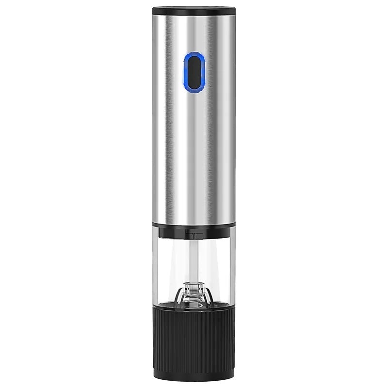 Electric Salt & Pepper Grinder – USB Rechargeable Auto Mill Electric Spice Grinder Axl Silver