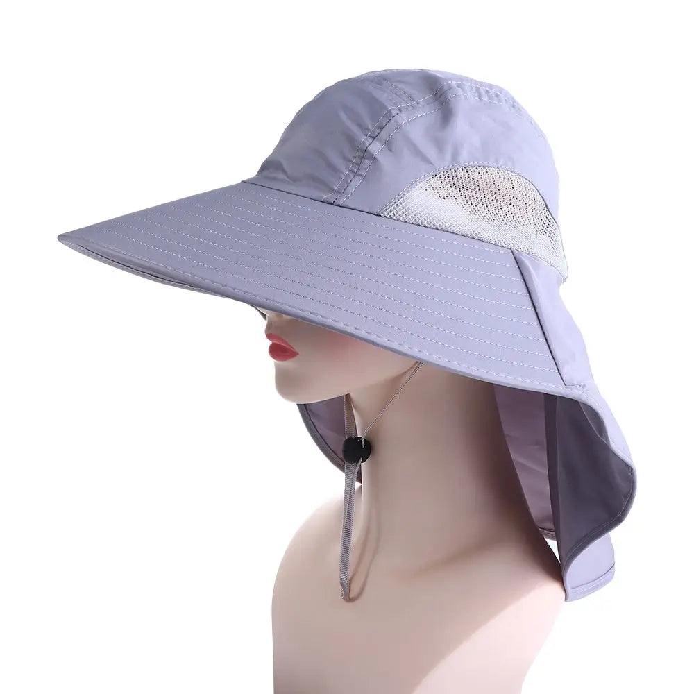 Wide Brim Bucket Hat with Neck Flap – UPF 50+ Sun Hat Sun Bucket Hat Axl