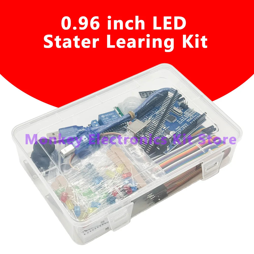 OLED Starter Learning Kit – R3 Board & LCD 1602 for Beginners Electronics Learning Kit Axl