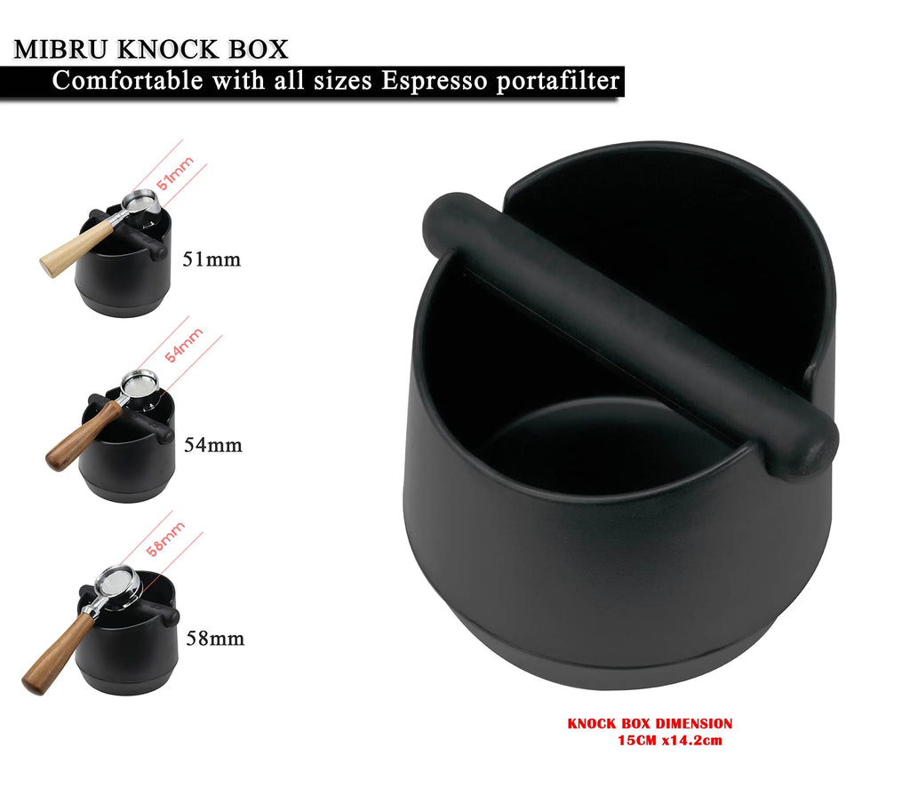 Coffee Knock Box – Espresso Grounds Dump Container & Knock Bar Coffee Knock Box Axl