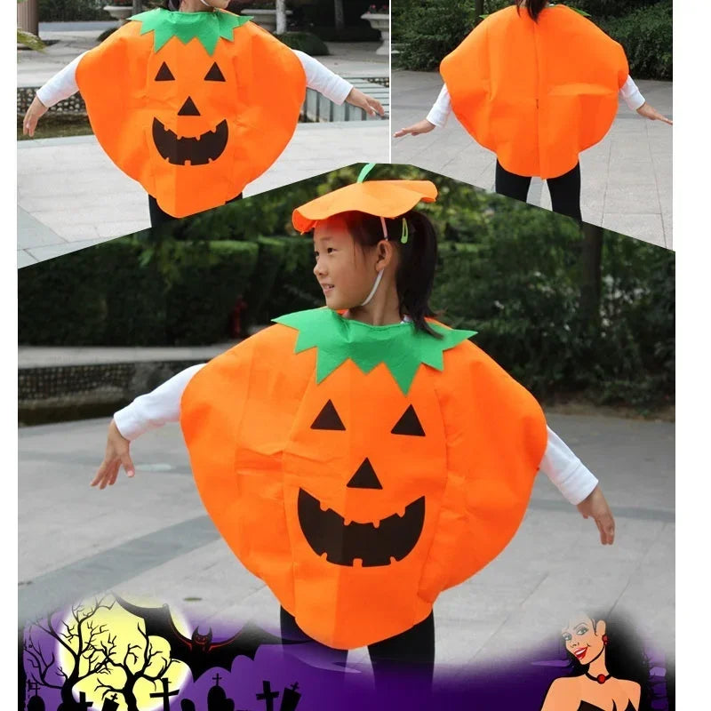 Halloween Pumpkin Costume & Hat Set – Kids & Adults Halloween Costume Set Axl
