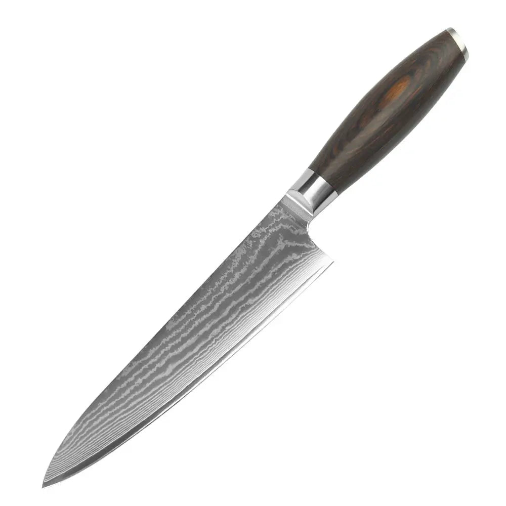 VG10 Damascus Steel 8" Japanese Chef Knife with Gift Box Damascus Chef Knife Axl 8 in Chef Knife China Mainland