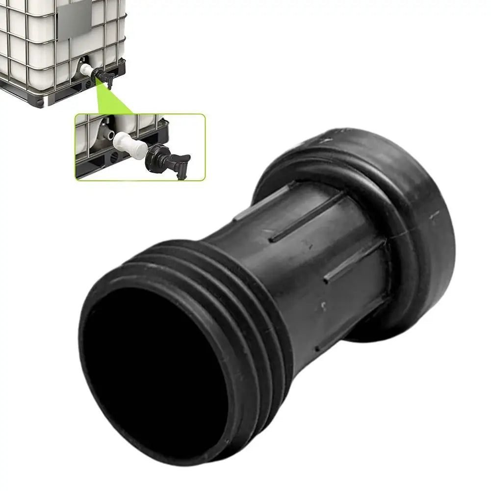 IBC Tank Water Outlet Extension Pipe – 60mm Female Connector IBC Tank Fitting Axl Other black