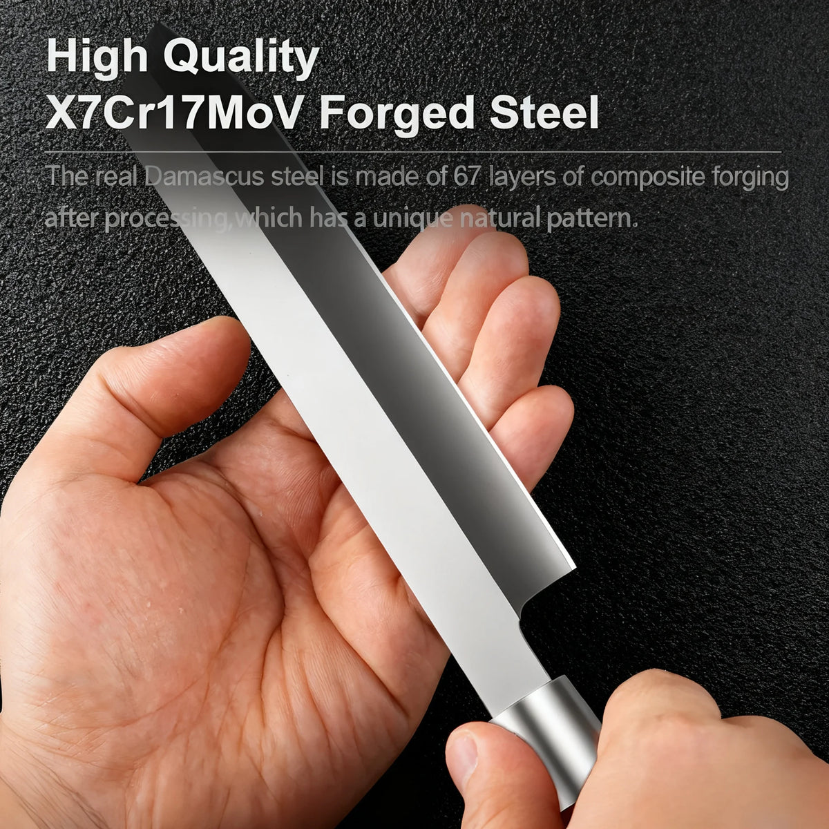 Handmade Sashimi Sushi Chef Knife – Stainless Steel Slicing Sashimi Chef Knife Axl
