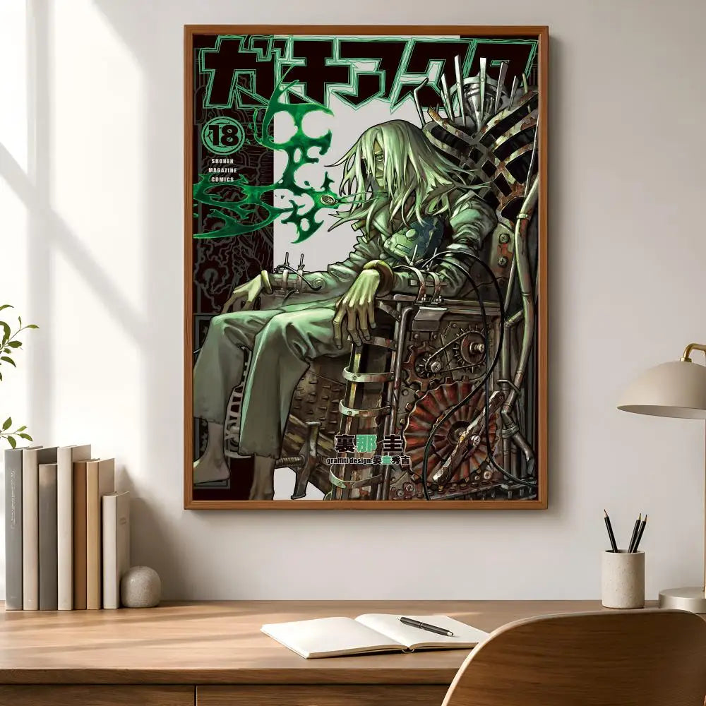 Gachiakuta Anime Poster – Waterproof Self-Adhesive Wall Art Anime Wall Poster Axl