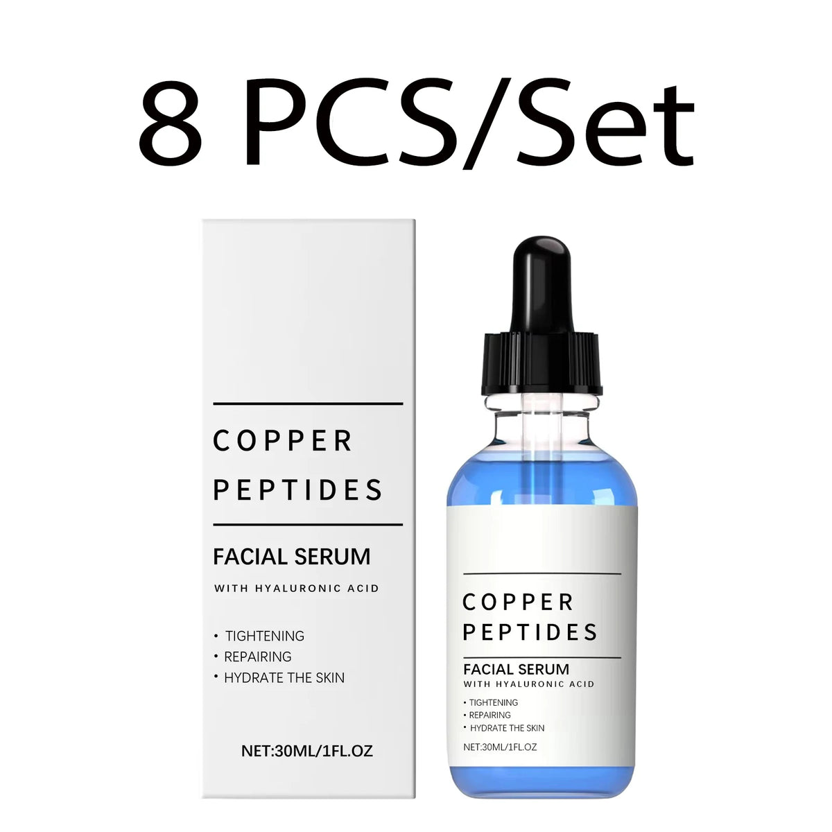 Copper Peptide Face Serum – Hydration & Skin Barrier Repair 30ml Face Serum Axl 8 PCS