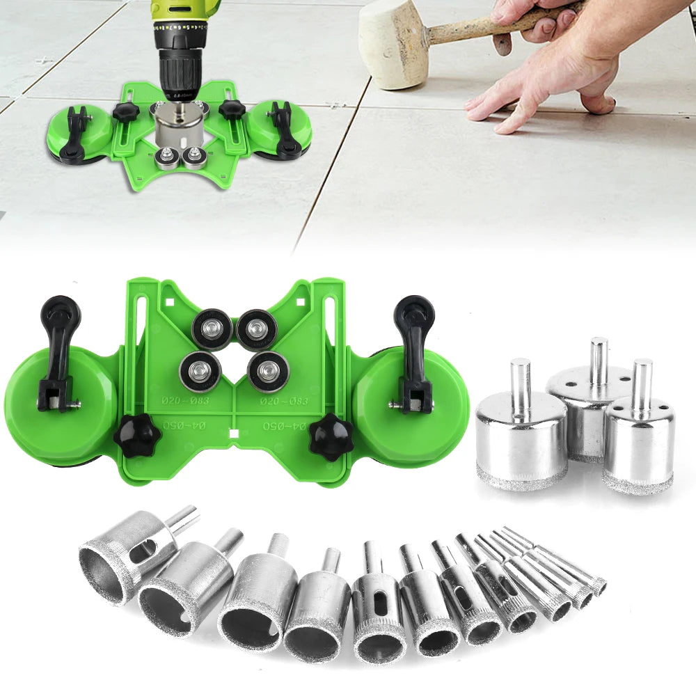 Glass Tile Drill Guide Locator 4-83mm | Suction Cup Hole Centering Drill Guide Locator Axl