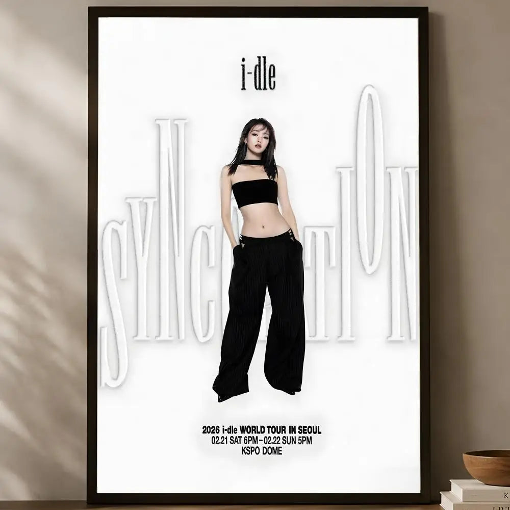 (G)I-DLE Self-Stick HD Wall Art Poster – Waterproof K-Pop Decor Wall Art Poster Axl