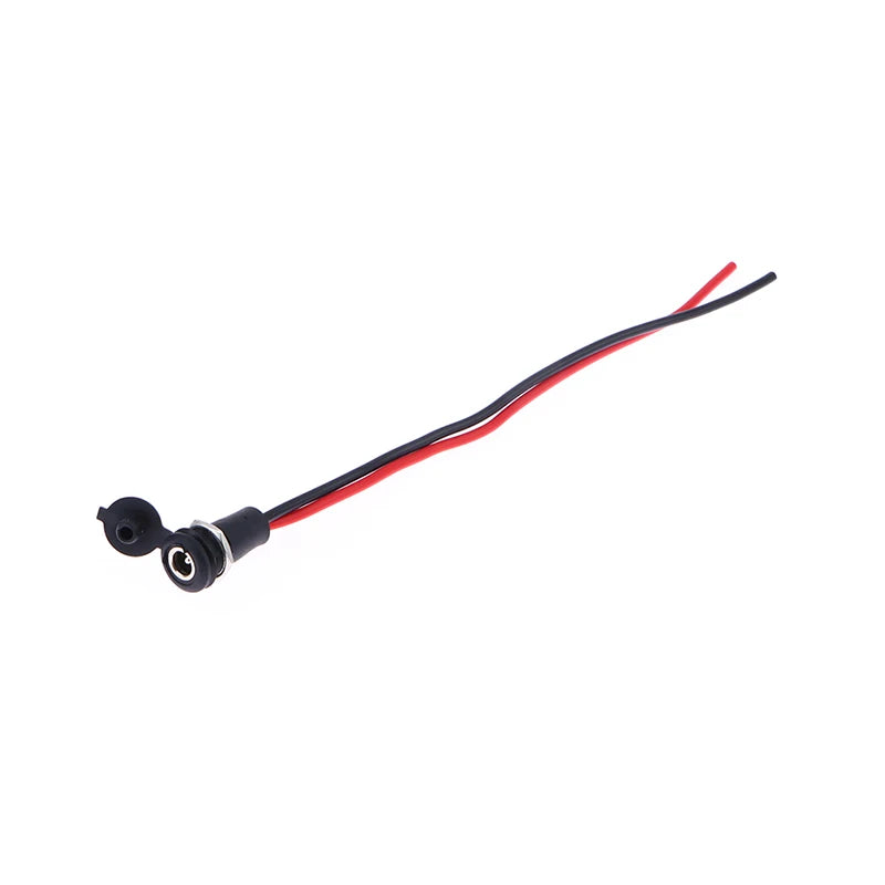 DC Power Female Connector 5.5×2.1 & 5.5×2.5mm Socket with Cable DC Power Connector Axl D2.1