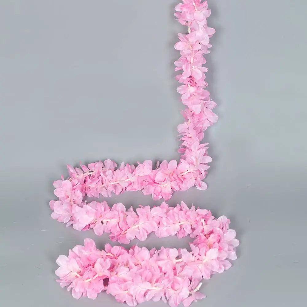 Artificial Silk Sakura Garland – Wedding & Party Floral Decor Silk Flower Garland Axl Pink 3 pcs