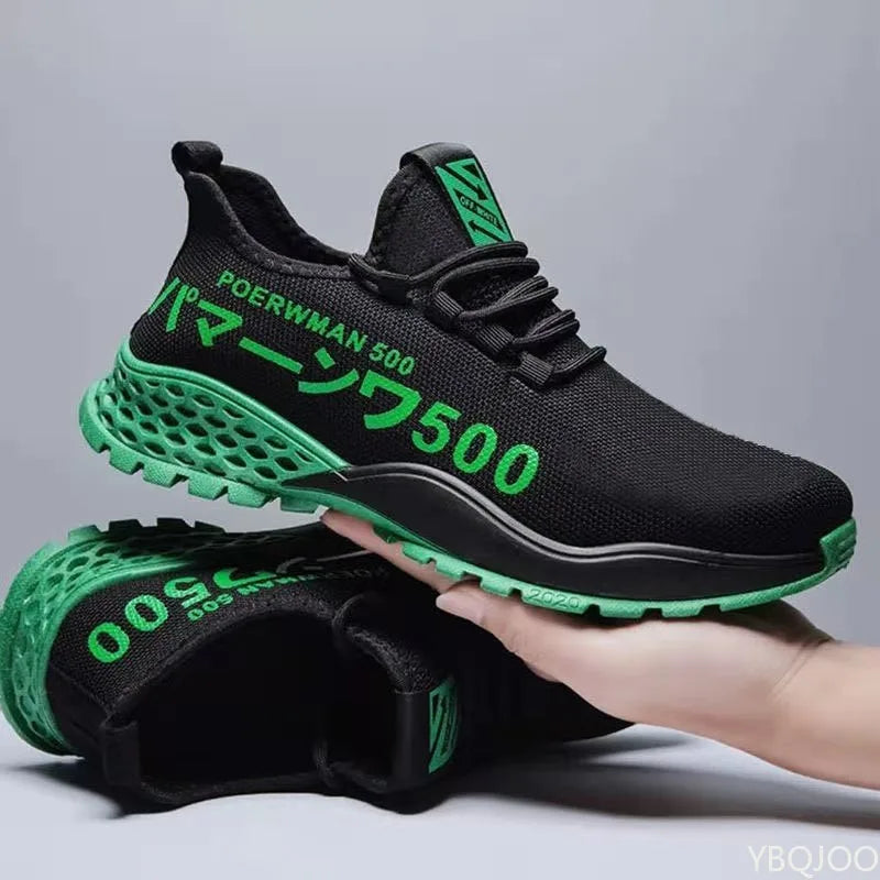 Men's Breathable Lightweight Casual Sneakers | Lace-Up Flat Men's Casual Sneakers Axl