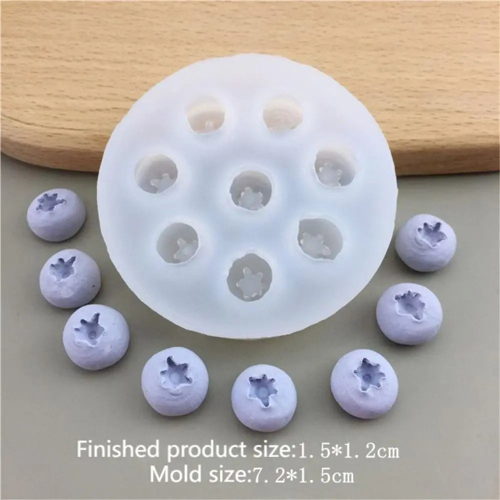 3D Fruit Silicone Mold – Blueberry Raspberry Candle & Baking Craft Silicone Mold Axl Blueberry Mold L