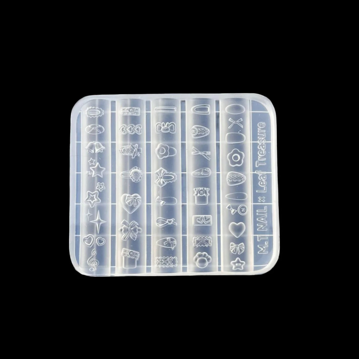 3D Silicone Nail Art Mold – Bowknot Flower Heart Lace DIY Nail Art Mold Axl