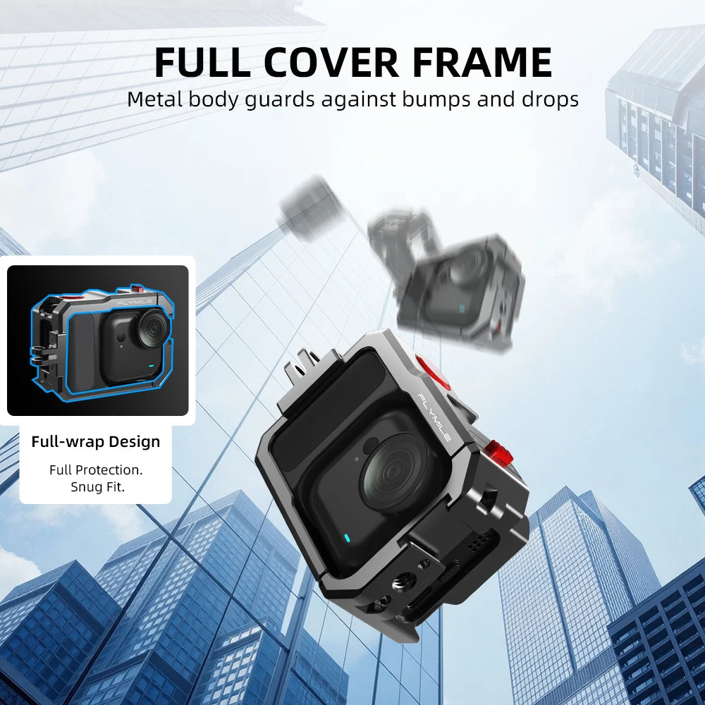 Metal Cage Frame for Insta360 Go Ultra | Quick-Release Accessory Camera Cage Frame Axl