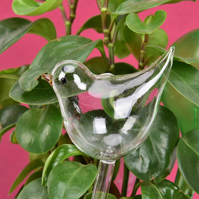 Bird-Shape Self-Watering Globe – Clear Glass Plant Waterer Self-Watering Globe Axl