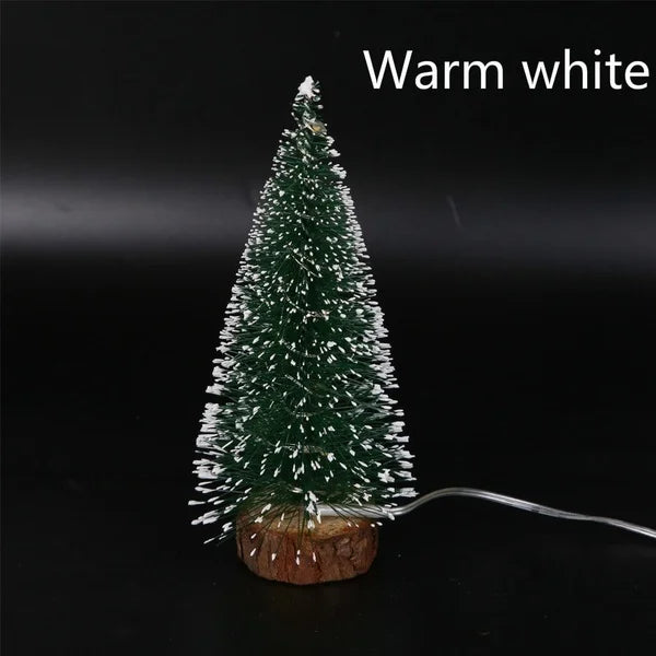 LED Mini Artificial Christmas Tree Tabletop Décor – 4 Sizes Miniature Christmas Tree Axl 20cm warm white