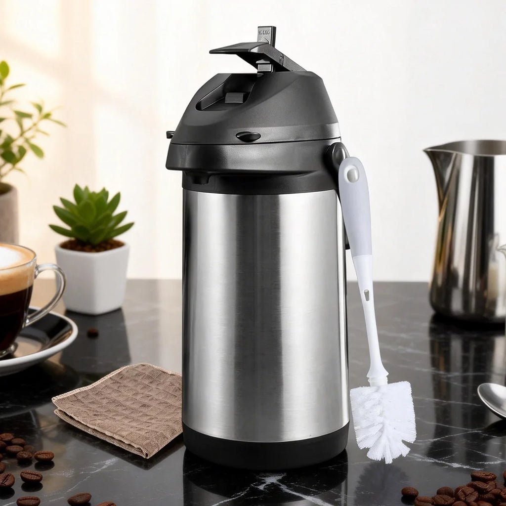Leeseph 1.9L & 4L Thermal Coffee Carafe Set with Pump Dispenser Thermal Carafe Set Axl