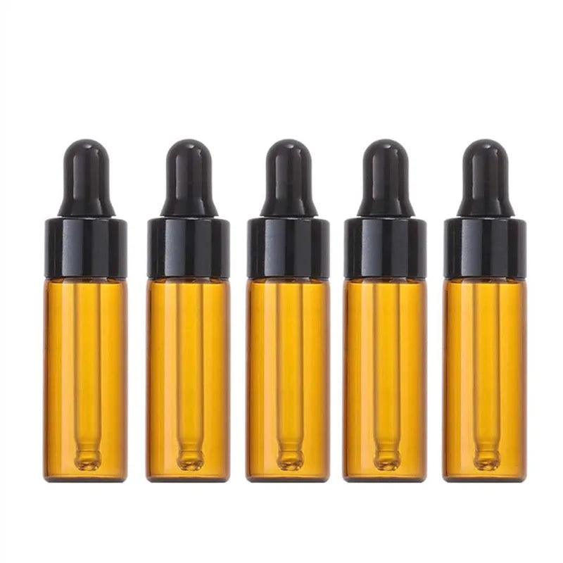 10-Pack 5ml Amber Glass Dropper Bottles for Essential Oils Essential Oil Bottles Axl
