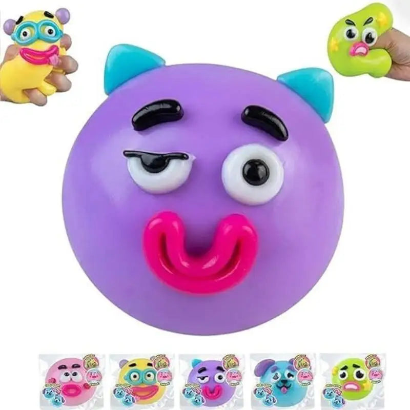 Slow Rise Squeeze Toy – Cute Dog Face Smusher Sensory Ball Slow Rise Squeeze Toy Axl A4
