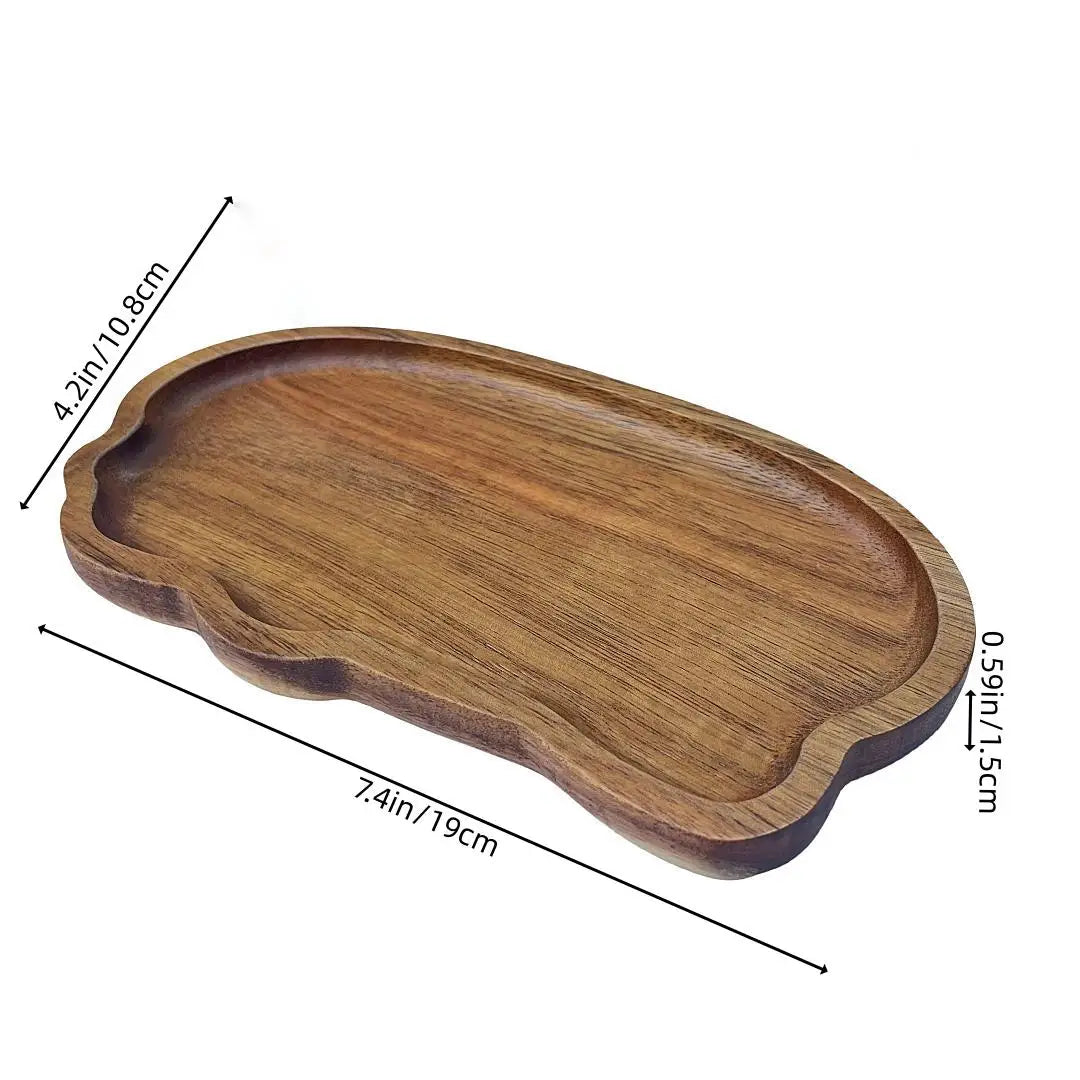 Wooden Serving Tray – Tea, Coffee, Snack & Dessert Platter Wooden Serving Tray Axl